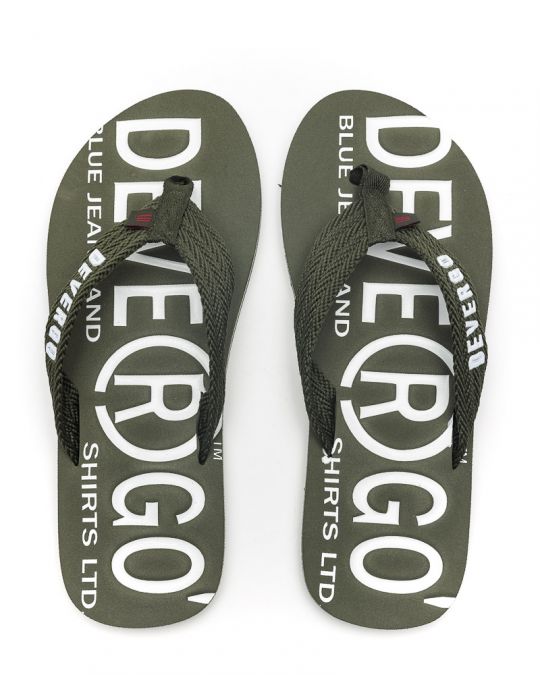 KHAKI MEN'S SLIDES - EDMUND DE24SS2014EV