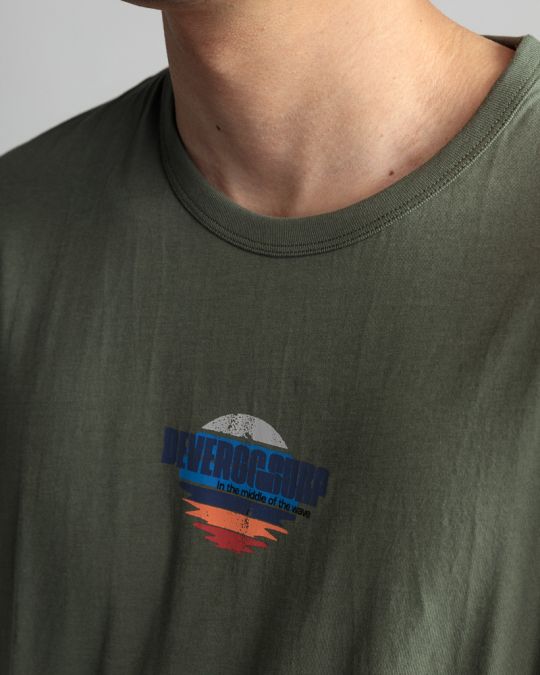 KHAKI MEN'S T-SHIRT 1D24SS4044SS0105