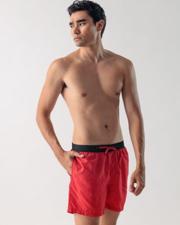 RED MEN'S BEACH SHORTS 1D24SS1054SP6000