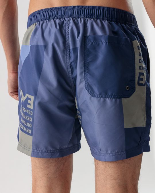 BLUE MEN'S BEACH SHORTS 1D24SS1051SP6000