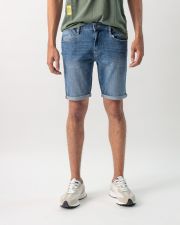 INDIGO MEN'S JEANS SHORTS - FRANK SHORTS 24113