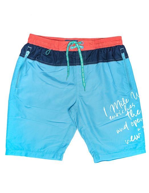 BLUE MEN'S BEACH SHORTS 1D24SS1053MP6000