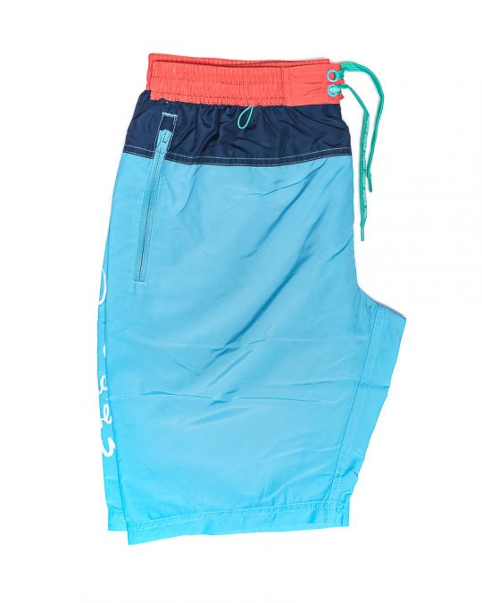 BLUE MEN'S BEACH SHORTS 1D24SS1053MP6000