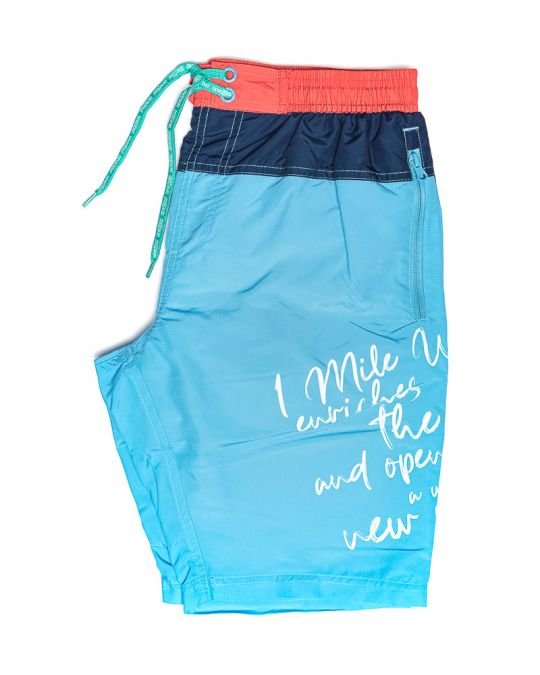 BLUE MEN'S BEACH SHORTS 1D24SS1053MP6000