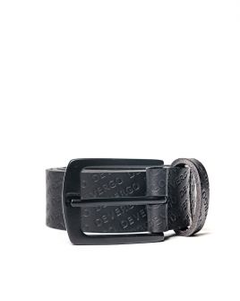 BLACK MEN'S LEATHER BELT 1D24FW8090BL2100