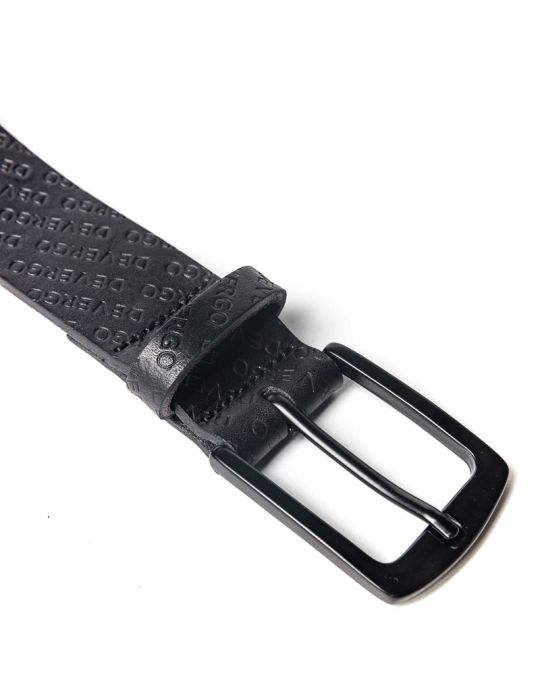 BLACK MEN'S LEATHER BELT 1D24FW8090BL2100
