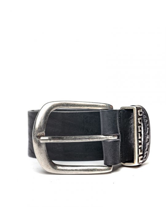 BLACK MEN'S LEATHER BELT 1D24FW8095BL2100