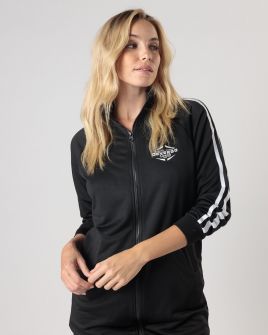 BLACK WOMEN'S ZIP-UP CARDIGAN 2D24FW4580KA0701