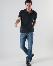 BLACK MEN'S POLO SHIRT