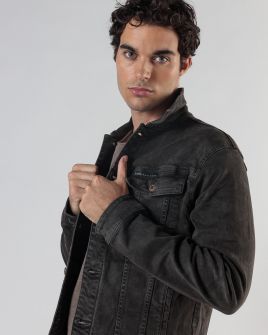 GREY MEN'S DENIM JACKET 1D24FW7017KA6106