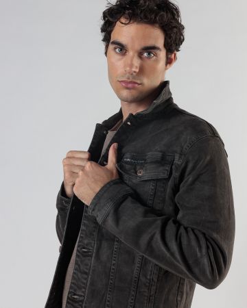 GREY MEN'S DENIM JACKET 1D24FW7017KA6106
