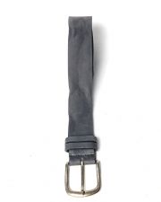 GREY MEN'S LEATHER BELT