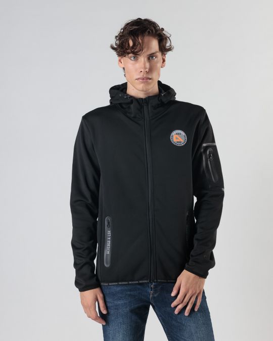 BLACK MEN'S TRANSITIONAL JACKET 1D24FW7015KA1201