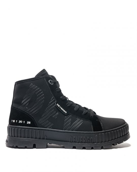 BLACK MEN'S BOOTS - NICOS DE24FW8030PU