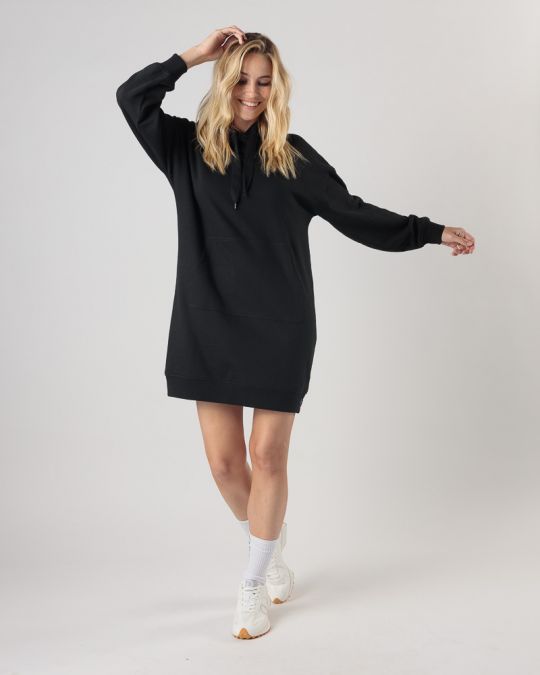 BLACK WOMEN'S HOODED DRESS 2D24FW9580DR0705