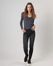 GREY WOMEN'S LONG-SLEEVED T-SHIRT