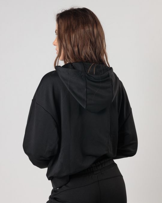 BLACK WOMEN'S HOODIE 2D24FW4582LS0701