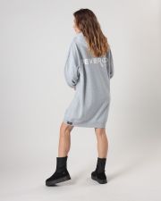 GREY WOMEN'S HOODED DRESS