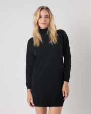BLACK WOMEN'S KNITTED DRESS