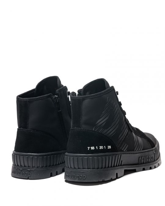 BLACK MEN'S BOOTS - NICOS DE24FW8030PU