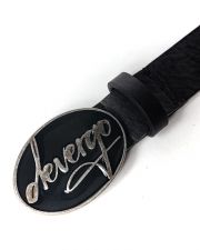 BLACK WOMEN'S LEATHER BELT