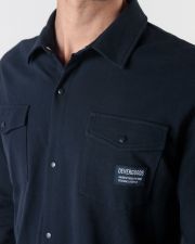 BLUE MEN'S LONG-SLEEVED SHIRT