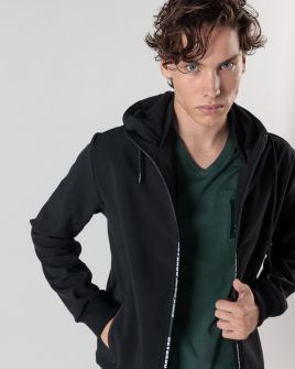 BLACK MEN'S TRANSITIONAL JACKET 1D24FW7011KA1201