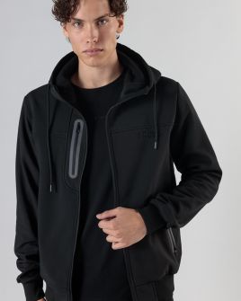 BLACK MEN'S TRANSITIONAL JACKET 1D24FW7014KA1201