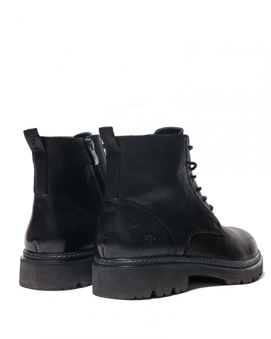 BLACK MEN'S LEATHER BOOTS - GIANNI DE24FW6053LE