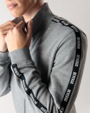 GREY MEN'S ZIP-UP SWEATSHIRT