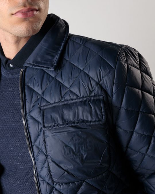 BLUE MEN'S TRANSITIONAL JACKET 1D24FW7004KA1600