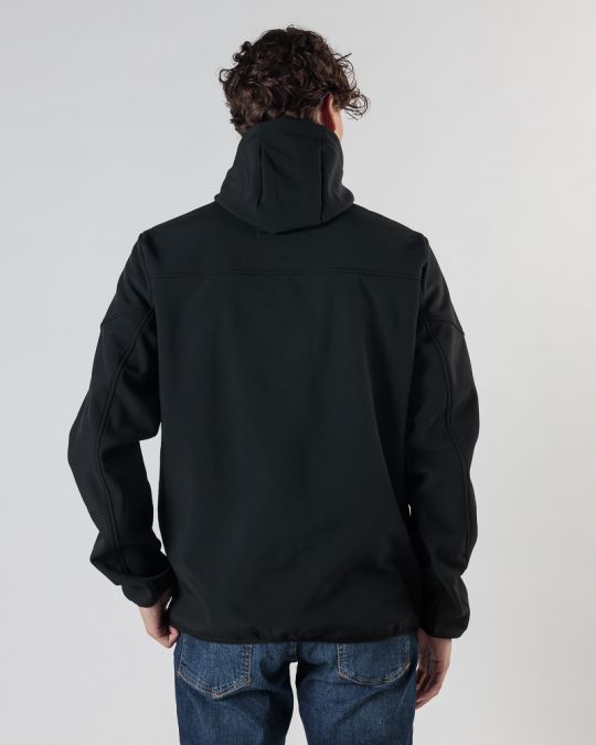 BLACK MEN'S TRANSITIONAL COAT 1D24FW3022KA1201