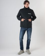 BLACK MEN'S TRANSITIONAL COAT