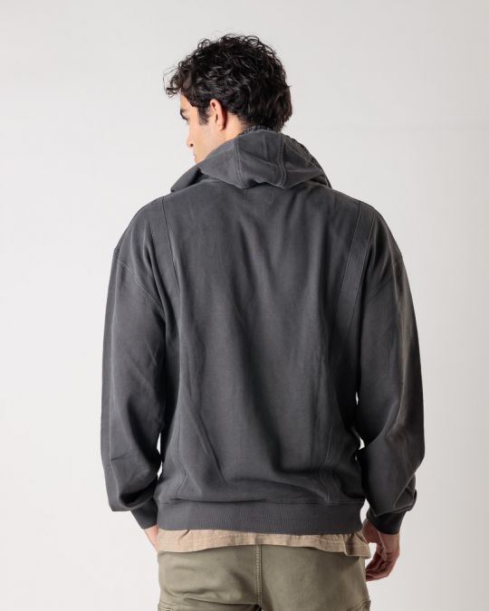 GREY MEN'S HOODIE 1D24FW4079LS0706