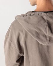 BROWN MEN'S ZIP-UP SWEATSHIRT