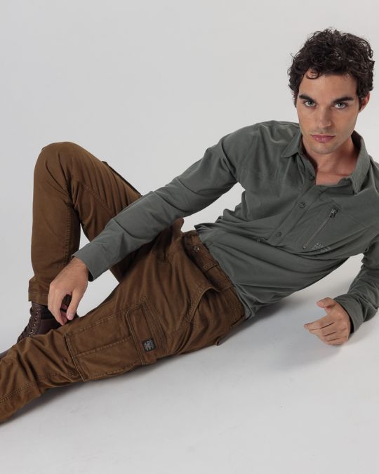 KHAKI MEN'S PANTS 1D24FW1002LP6106
