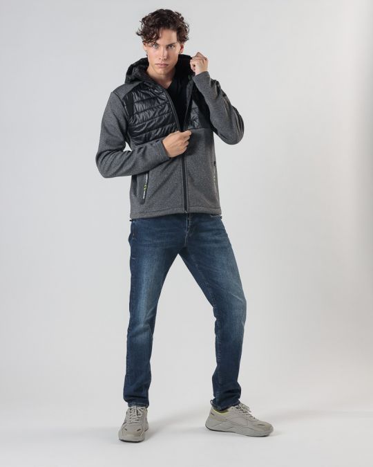 GREY MEN'S TRANSITIONAL JACKET 1D24FW7016KA1201