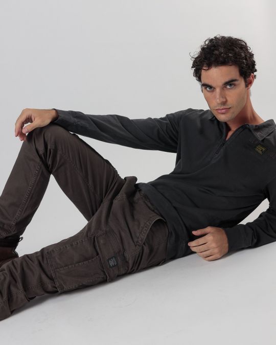 GREY MEN'S PANTS 1D24FW1002LP6106