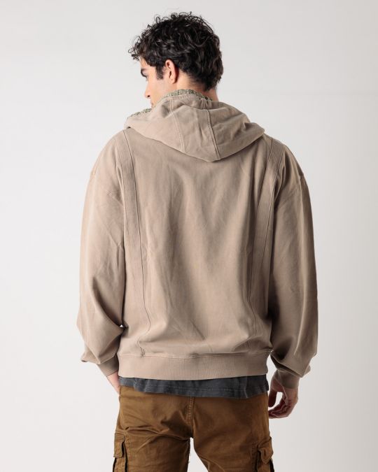 GREY MEN'S HOODIE 1D24FW4079LS0706