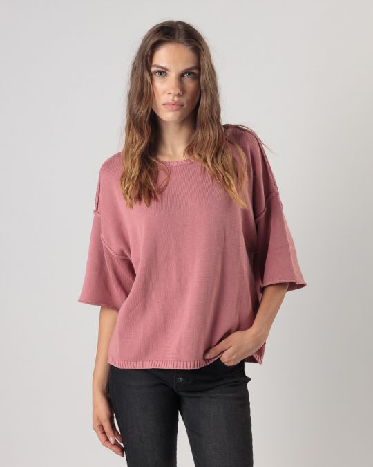 PINK WOMEN'S KNITTED SWEATER 2D24FW6525SS1124