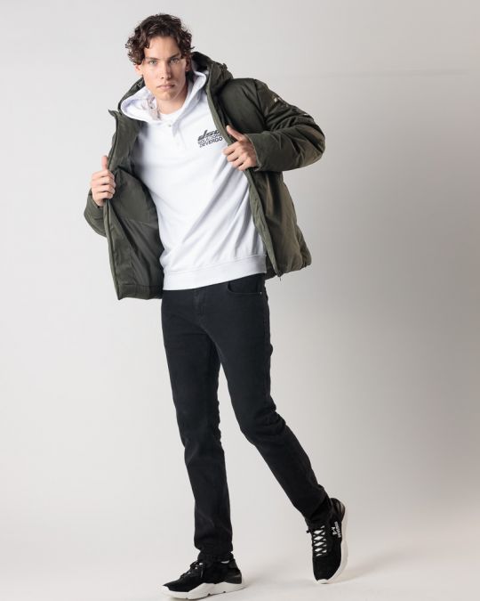 KHAKI MEN'S WINTER COAT 1D24FW3003KA1600