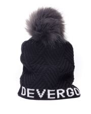 BLACK WOMEN'S KNITTED HAT
