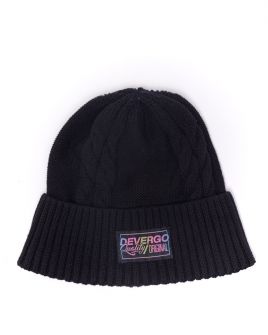 BLACK WOMEN'S KNITTED HAT 2D24FW8504HA1101