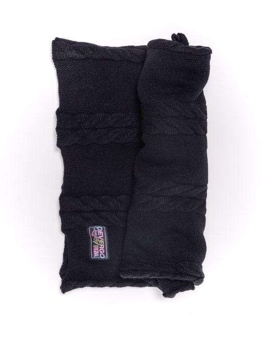 BLACK WOMEN'S KNITTED SCARF 2D24FW8512SC1101