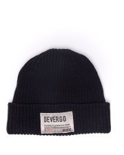 BLACK MEN'S KNITTED HAT