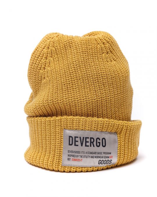 YELLOW MEN'S KNITTED HAT 1D24FW8003HA1101