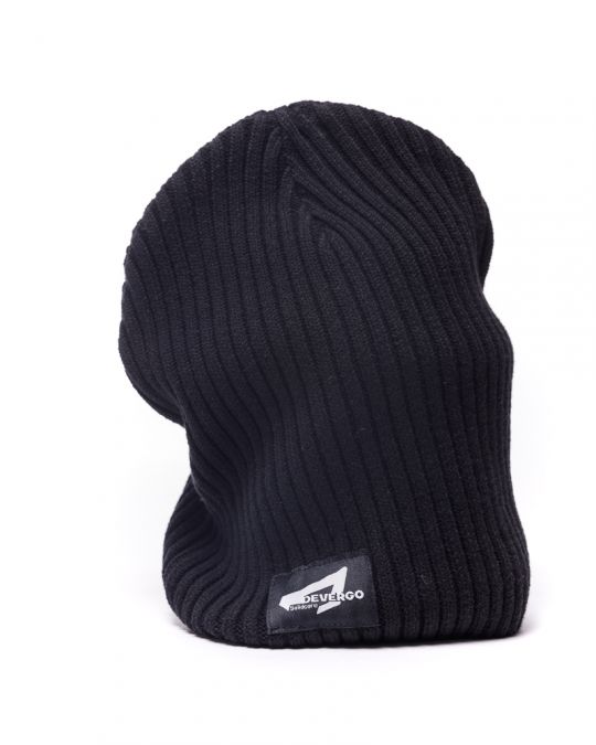 BLACK MEN'S KNITTED HAT 1D24FW8004HA1122