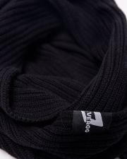 BLACK MEN'S KNITTED SCARF