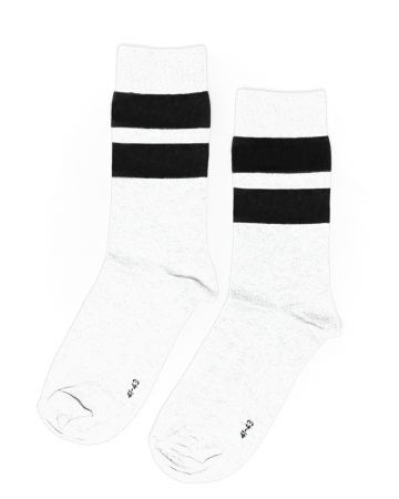 WHITE MEN'S SOCKS 1D24FW8058ZO8000