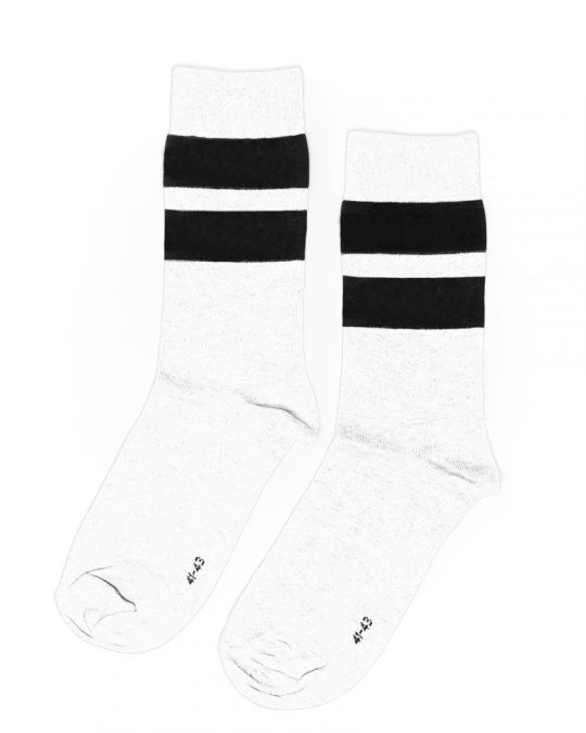 WHITE MEN'S SOCKS 1D24FW8058ZO8000